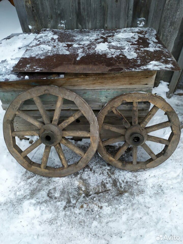 Колеса деревянные для конной телеги купить на Зозу.ру - фотография № 1