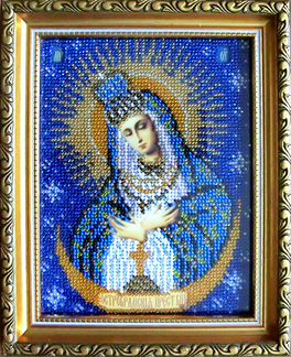 Икона из бисера Остробрамская Богородица