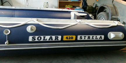 Лодка солар 420 стрела, мотор и прицеп