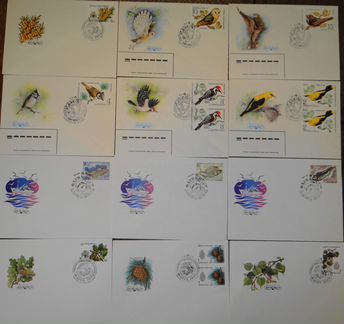 Конверты с марками со спецгашением (флора и фауна)