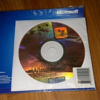 Нераспакованные оригинальные диски Windows XP Prof