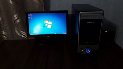 Компьютер с HD монитором