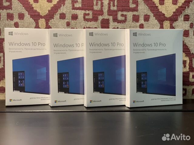 Microsoft Windows 10 PRO 64/32bit BOX запечатанная