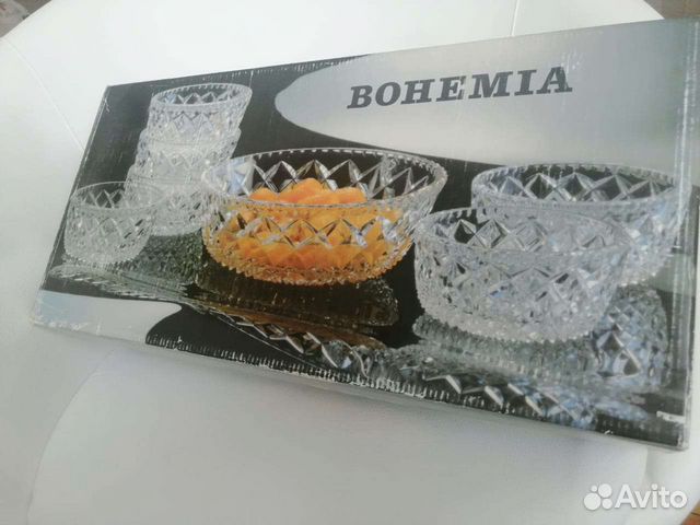 Богемия Bohemia crystal Чехия набор салатник