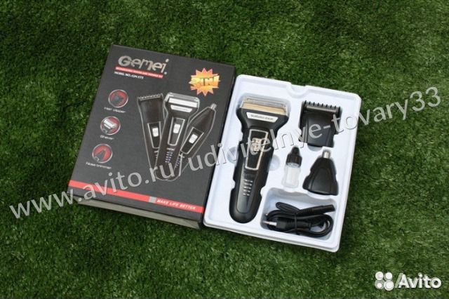 Триммер и бритва Gemei GM-573 3в1