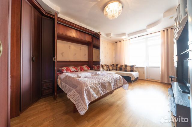 

1-к. квартира, 45 м², 2 кровати