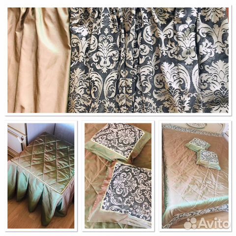 Комплект: покрывало, шторы, подушки, для п