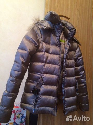 Куртка Zara (пух) с ремешком рост 134-140