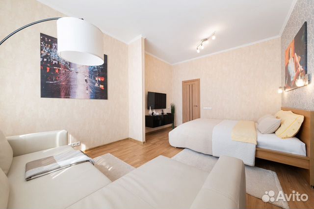 

Квартира-студия, 44 м², 2 кровати