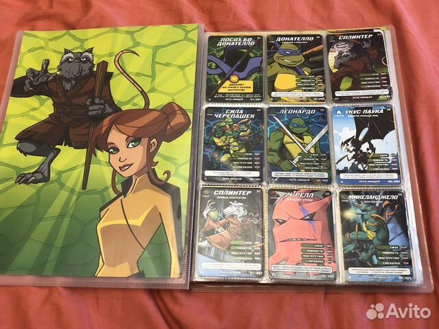 Коллекция карточек черепашки ниндзя
