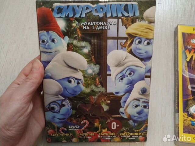 Dvd диски мультики Утиные истории, Смурфики