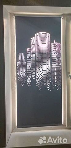 Рулонная штора с перфорацией