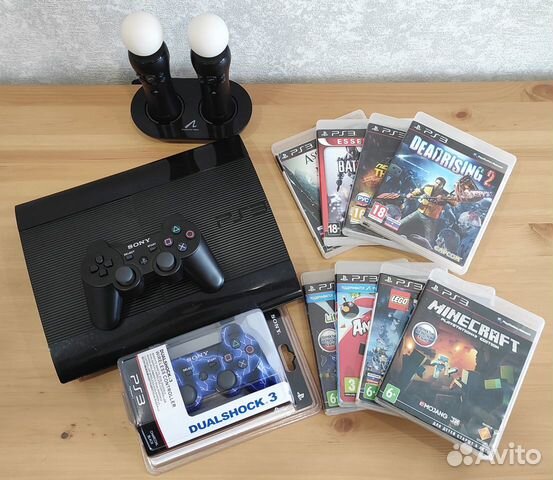 PS3 тонкая модель 4208 + 70игр в подарок