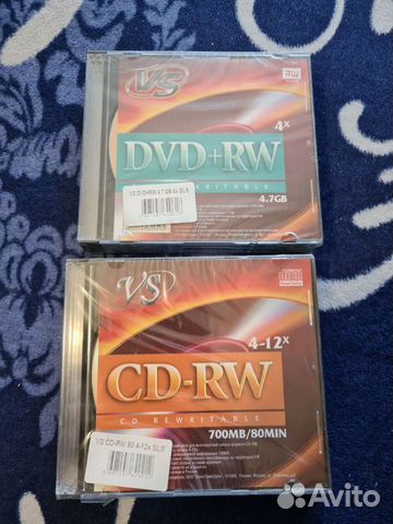 Болванки диски dvd и сд rv новые чистые 5 шт