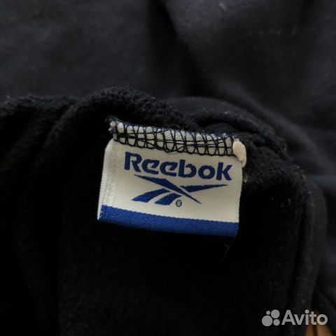 Винтажный синий свитшот толстовка Reebok S ориг