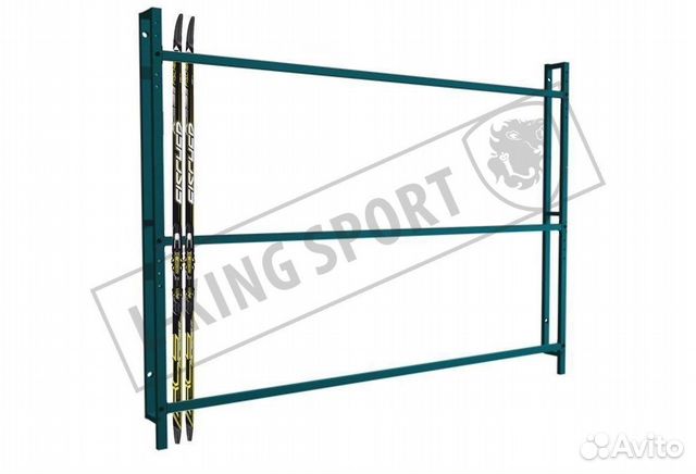 Стойка (стеллаж) для хранения лыж (пристенный)