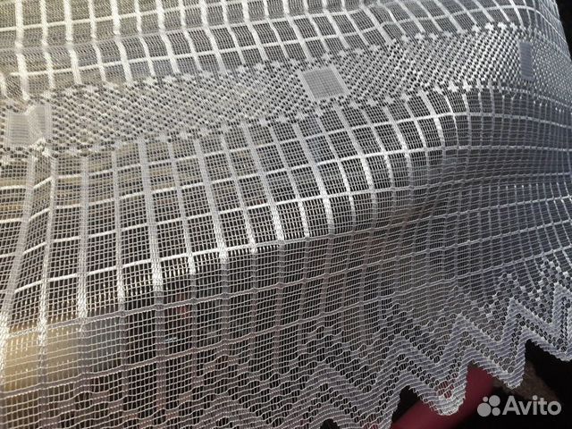 Новый отрез кухонного тюля 1,55*1,65 m