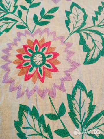 Подзор винтажный льняной