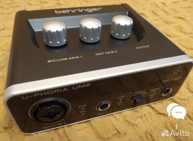 Внешняя звуковая карта behringer u phoria um2