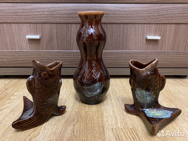 Ваза, карандашница / салфетница керамика СССР