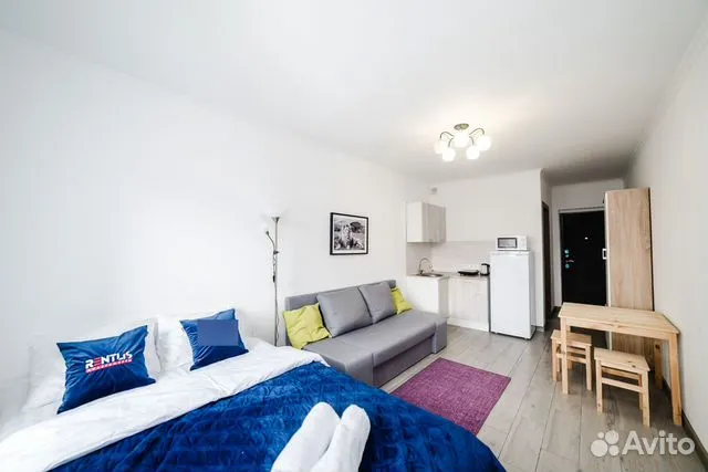

Квартира-студия, 29 м², 2 кровати