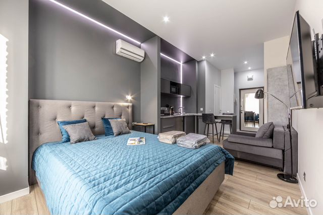 

Квартира-студия, 25 м², 2 кровати