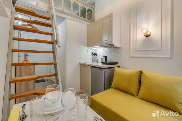 

Квартира-студия, 12 м², 2 кровати