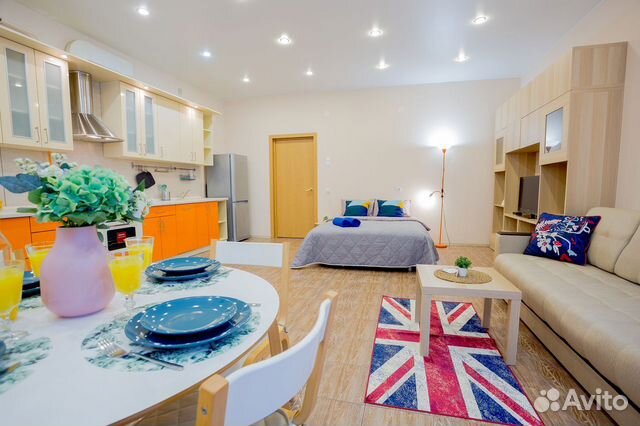 

Квартира-студия, 55 м², 2 кровати