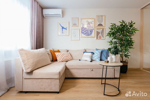 

1-к. квартира, 40 м², 2 кровати