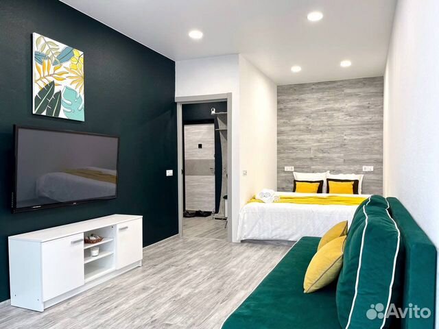 

1-к. квартира, 42 м², 3 кровати