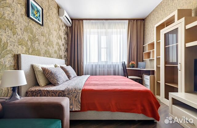 

1-к. квартира, 45 м², 2 кровати