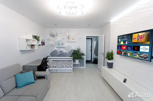 

1-к. квартира, 45 м², 2 кровати