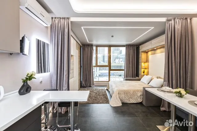

Квартира-студия, 33 м², 1 кровать