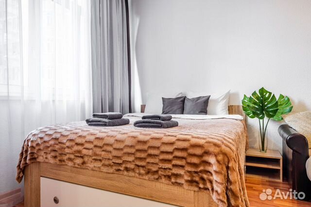 

1-к. квартира, 56 м², 2 кровати