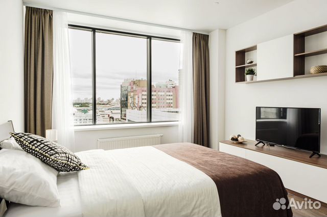 

Квартира-студия, 40 м², 2 кровати