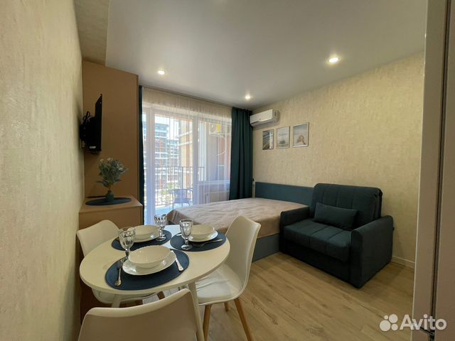 

Квартира-студия, 24 м², 2 кровати