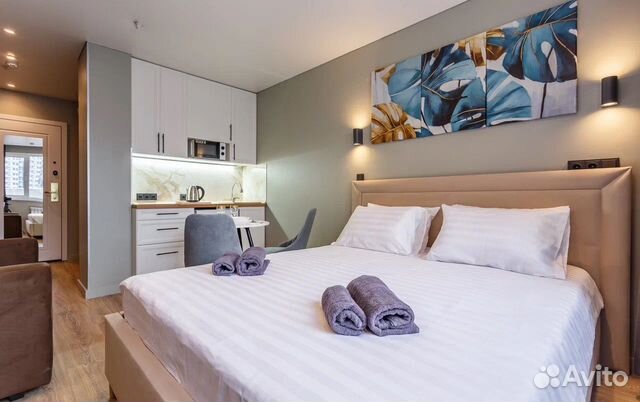 

1-к. квартира в апарт-отеле, 21 м², 2 кровати