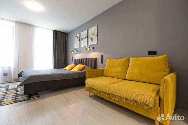

Квартира-студия, 42 м², 2 кровати