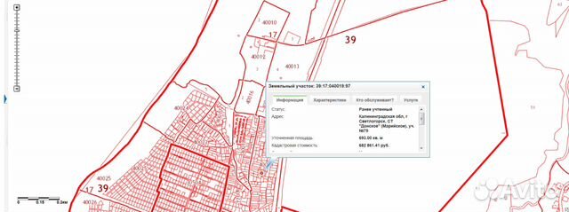 П донское калининградская область карта