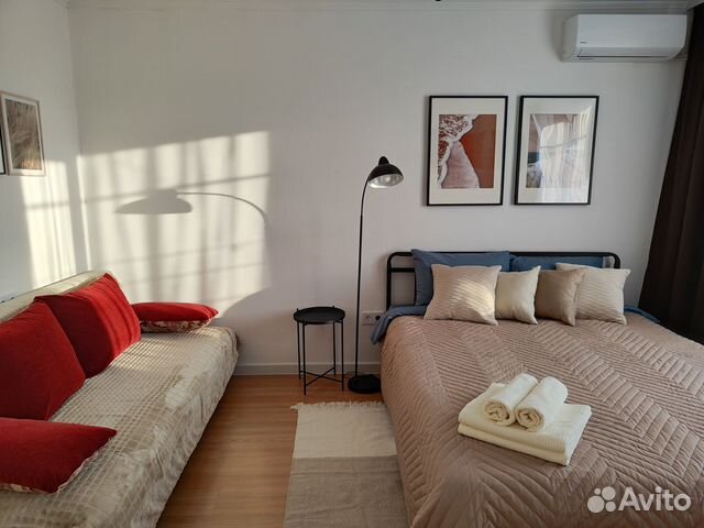 

Квартира-студия, 25 м², 2 кровати