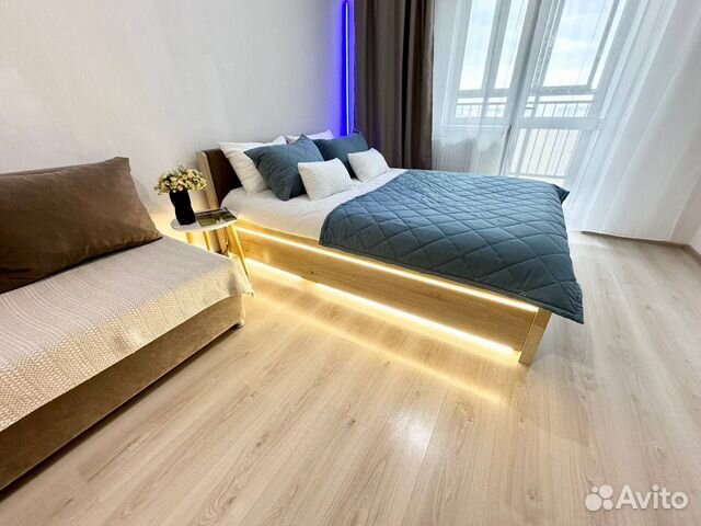 

Квартира-студия, 43,5 м², 2 кровати