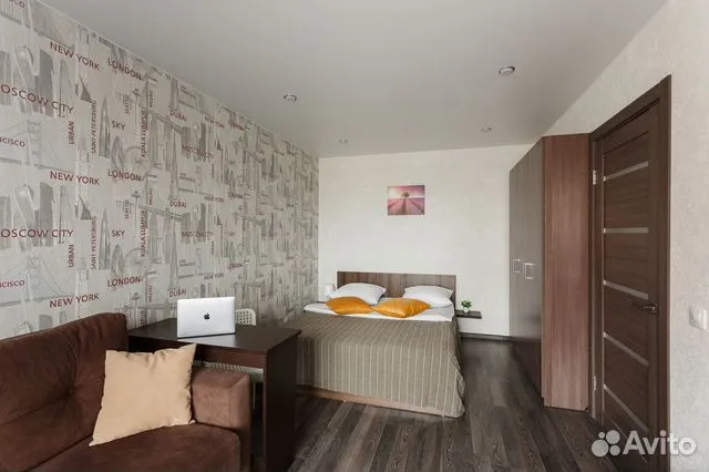 

1-к. квартира, 33,6 м², 2 кровати