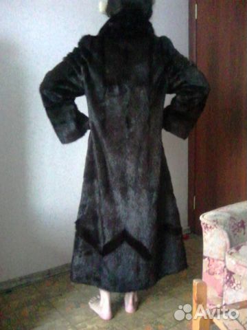 Шуба из сурка про-во Греция 42-44-46р + шарф норка