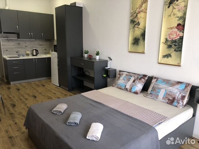 

Квартира-студия, 28 м², 2 кровати