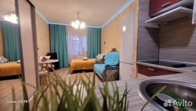 

Квартира-студия, 29 м², 2 кровати