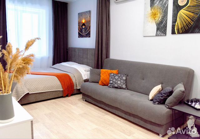 

1-к. квартира, 42 м², 2 кровати