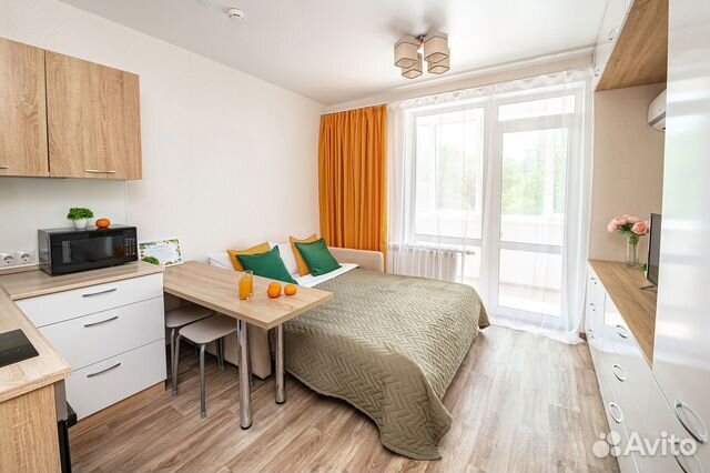 

Квартира-студия, 28 м², 1 кровать