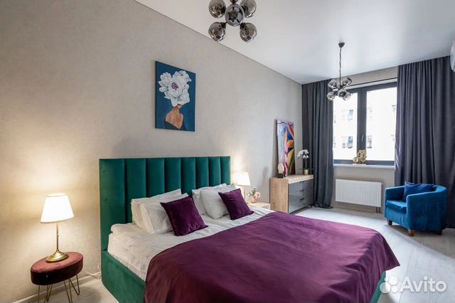 

1-к. квартира, 40 м², 2 кровати