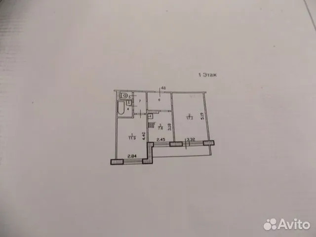 2-к квартира, 48.1 м², 1/9 эт.— фотография №1