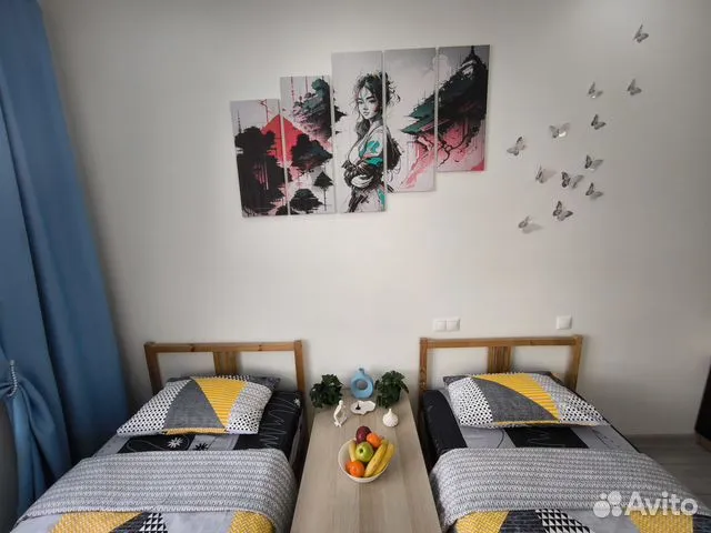 

Квартира-студия, 27 м², 2 кровати